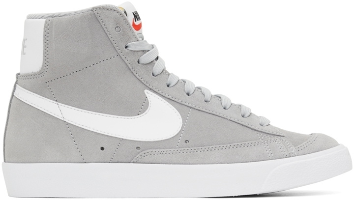 Photo: Nike Grey Suede Blazer Mid ’77 Sneakers