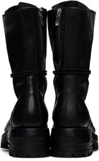 A DICIANNOVEVENTITRE Black Horse Luke High Biker Boots