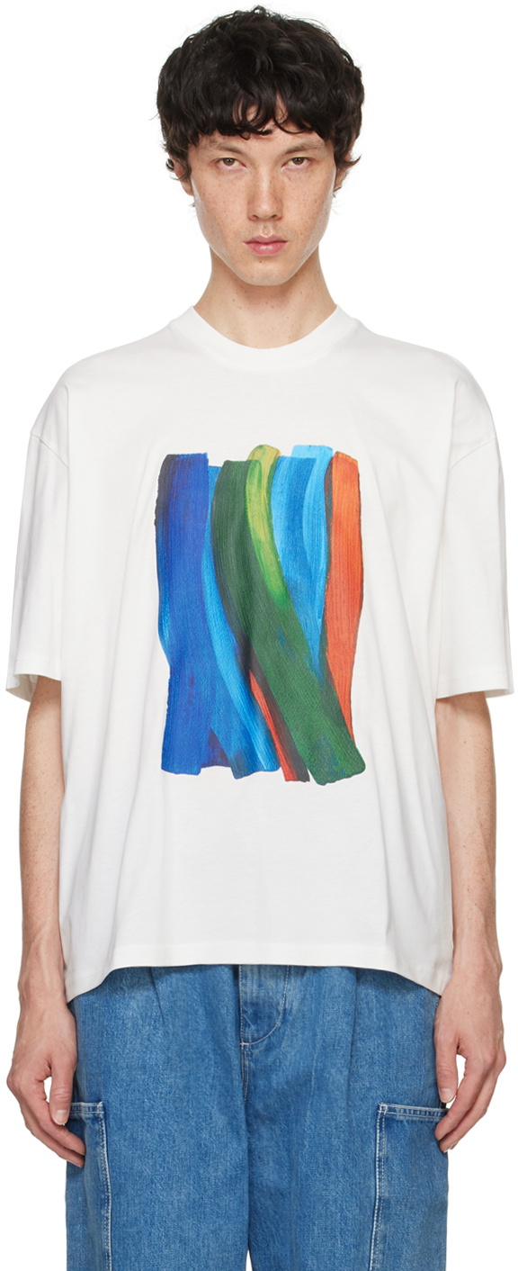 Tシャツ・カットソー SUNNEI T-SHIRT WITH CONTRASTING PROFILES Sunnei Contrasting Details T-shirt | Garmentory
