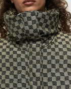 Misbhv Monogram Jacquard Canvas Puffer Wmns Black/Beige - Womens - Down & Puffer Jackets