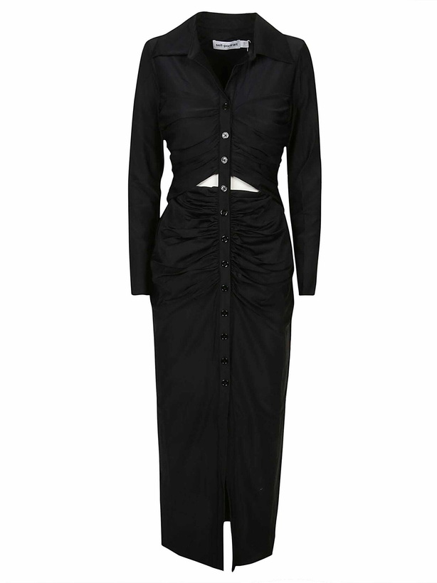 Photo: self-portrait Cut Out Midi Dress