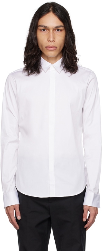 Photo: Wooyoungmi White Spread Collar Shirt