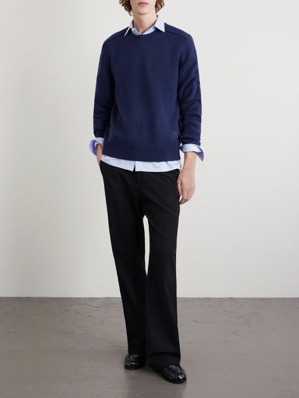 Photo: Burberry - Cashmere-Blend Sweater - Blue