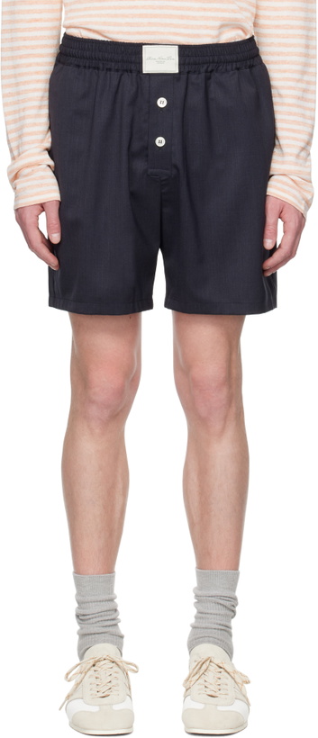 Photo: RICE NINE TEN Gray Twill Pajama Shorts