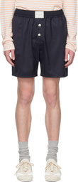 RICE NINE TEN Gray Twill Pajama Shorts