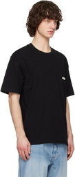 Solid Homme Black Solid Back Logo Short Sleeve T-shirt