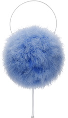 FAL-ASH Blue Feather Hoop Bag