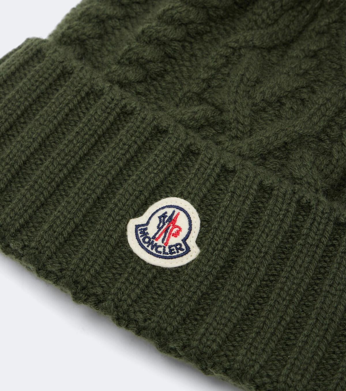 Moncler Cable-knit wool and cashmere beanie