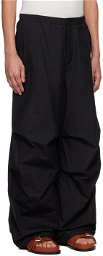 Jil Sander Black Oversized Cargo Pants