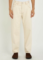 Ymc Straight-leg Jeans Ecru