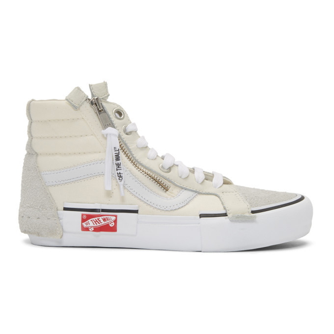 Photo: Vans Beige Sk8-Hi Cap LX Sneakers