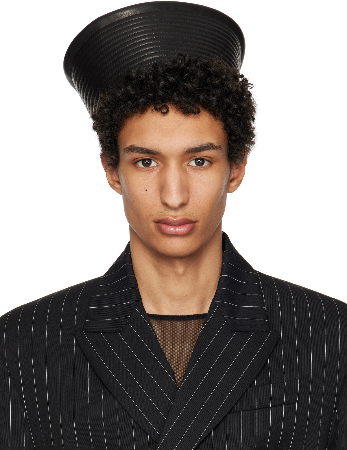 Jean Paul GAULTIER FEMME Poly Hunting Hat Size 40(K-132831