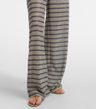 Oséree Lumière striped straight pants