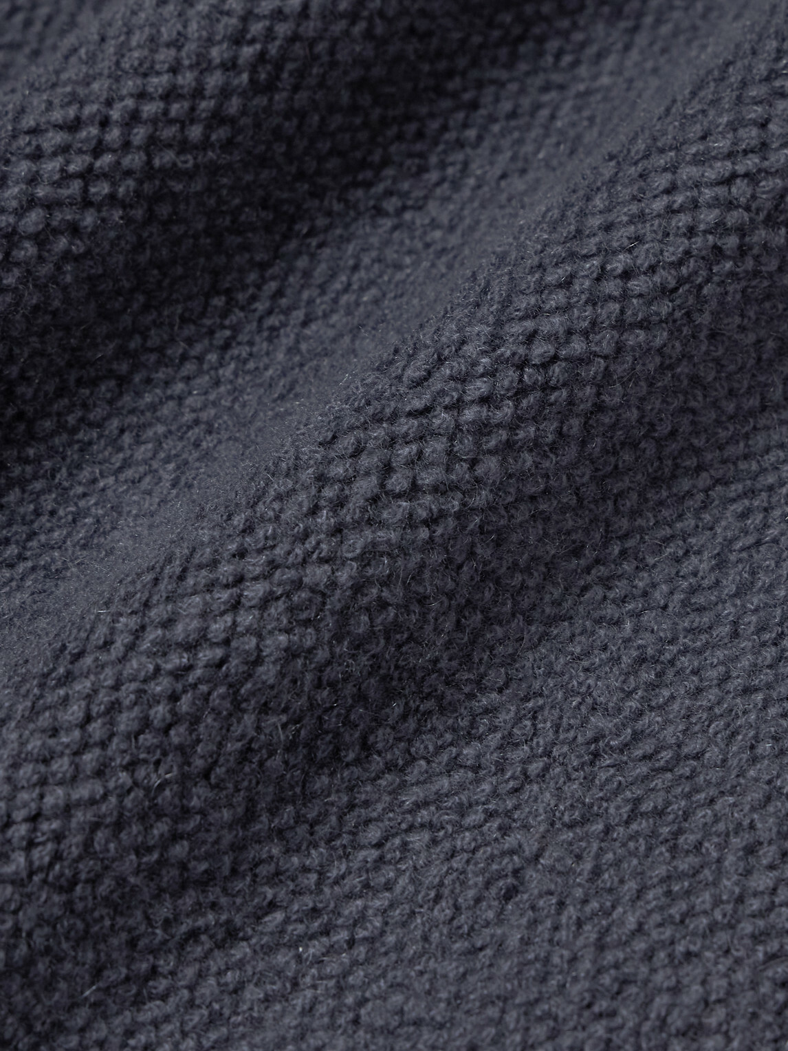Mr P. - Textured-Cashmere Polo Shirt - Black