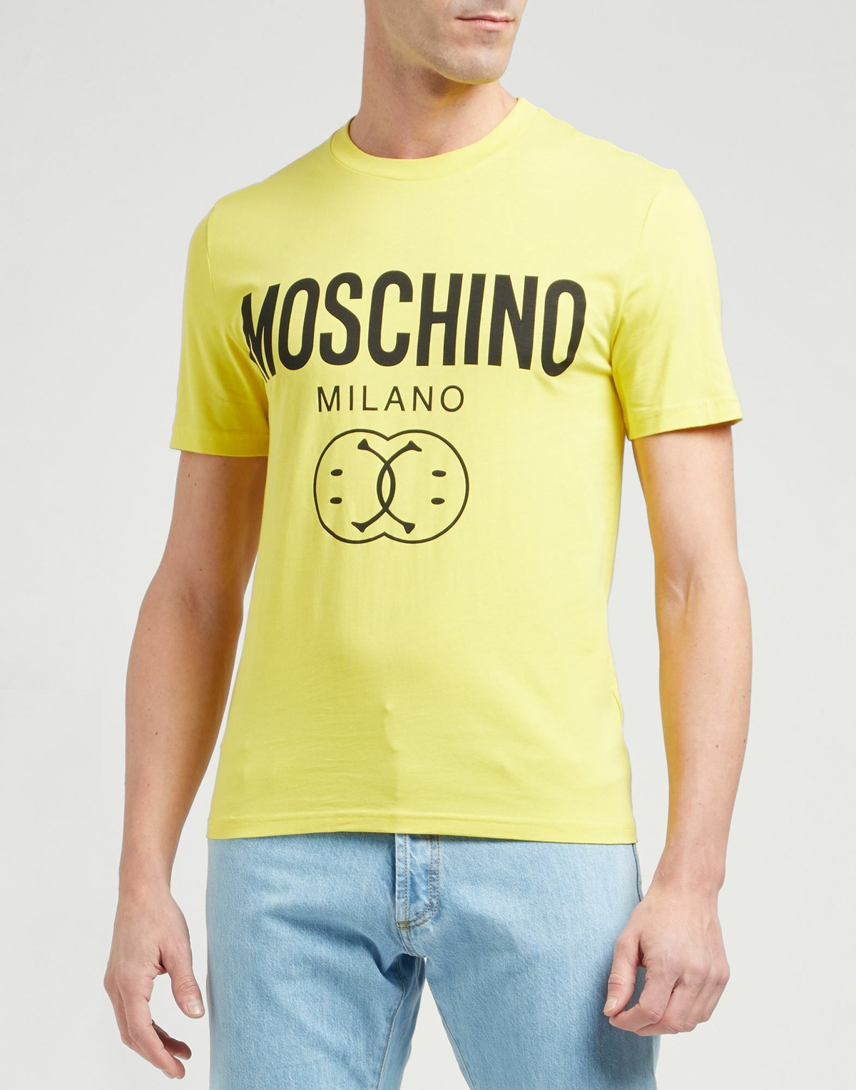 Moschino Mens T-shirt in Yellow