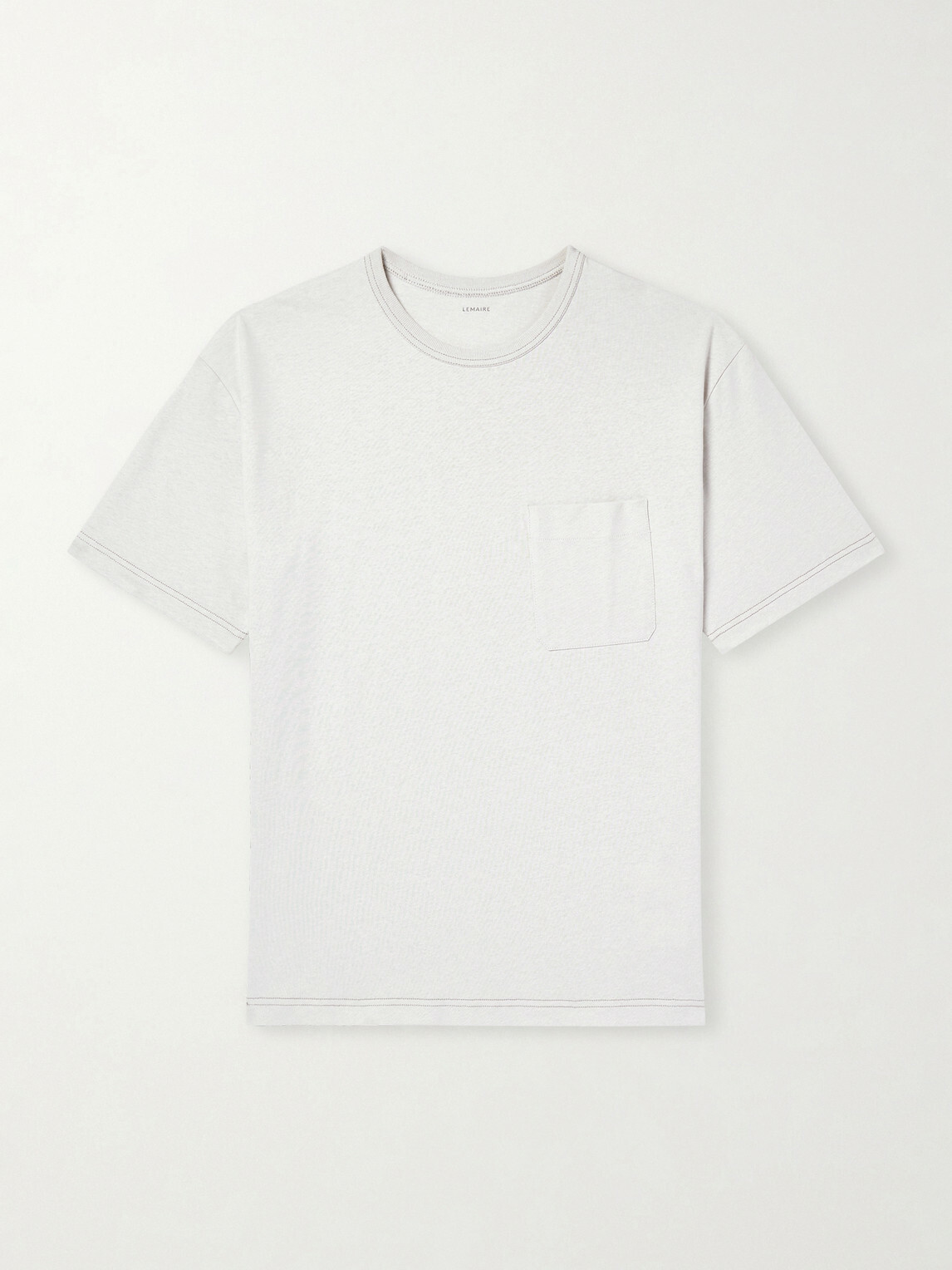 LEMAIRE - Cotton and Linen-Blend Jersey T-Shirt - Neutrals