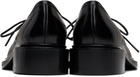 Nicole Saldaña Black Fabiana Eyelet Loafers