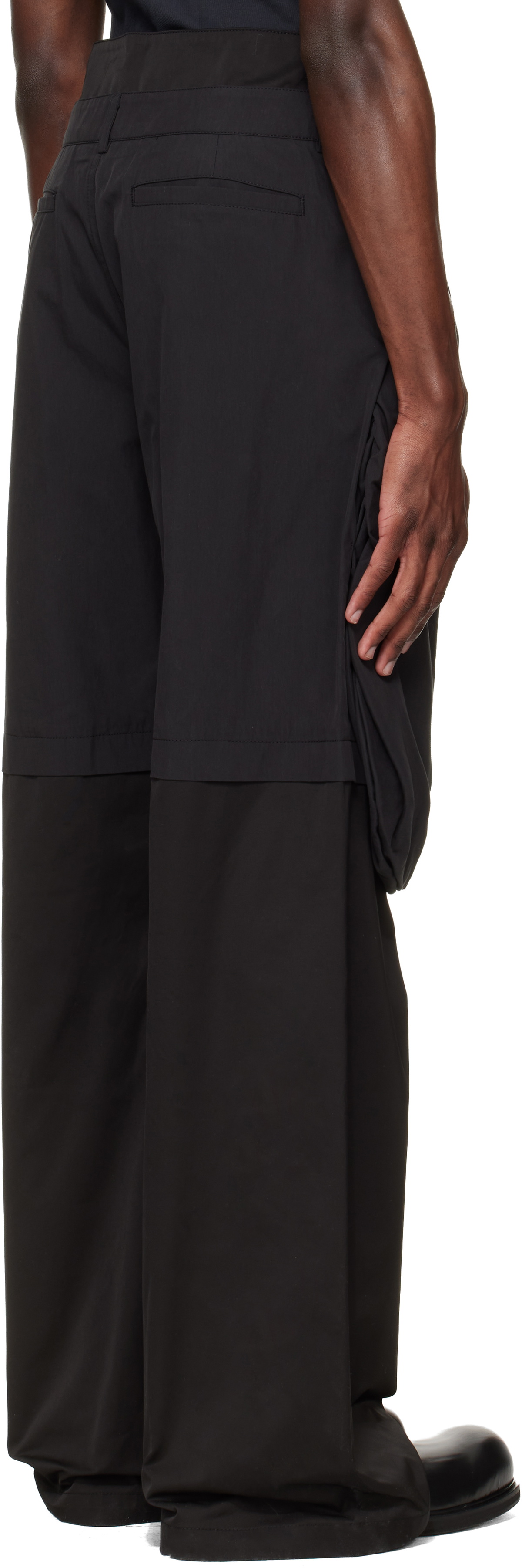 FFFPOSTALSERVICE Black Bolsu Double Layered Trousers