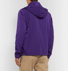 AMI - Logo-Appliquéd Shell Hooded Coach Jacket - Purple