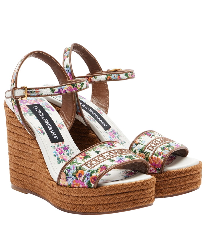 Photo: Dolce&Gabbana Floral espadrille wedges