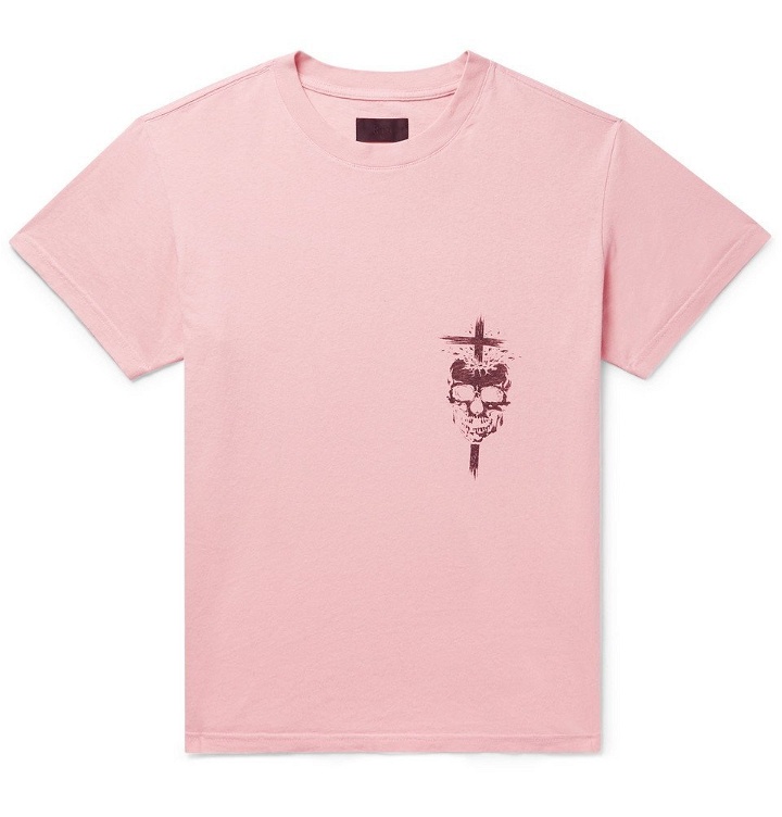 Photo: RtA - Printed Cotton-Jersey T-Shirt - Pink