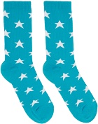 ERL Blue Terry Stars Socks