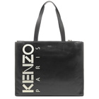 Kenzo Leather Logo Shopper