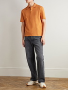 LOEWE - Slim-Fit Logo-Embroidered Cotton-Piqué Polo Shirt - Orange