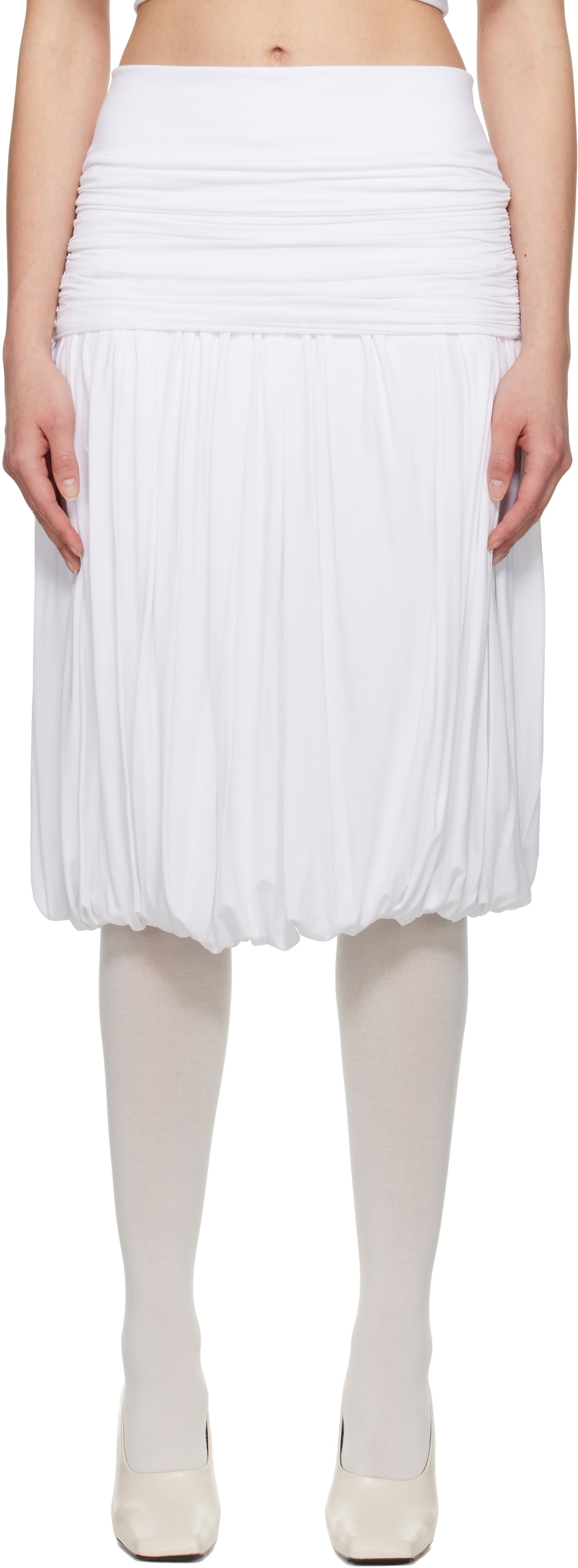 Nicklas Skovgaard White Petra Midi Skirt