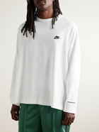 Nike - PEACEMINUSONE NRG Logo-Embroidered Printed Cotton-Jersey T-Shirt - White
