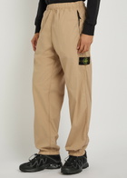 Stone Island Tela Stretch-cotton Trousers Sand