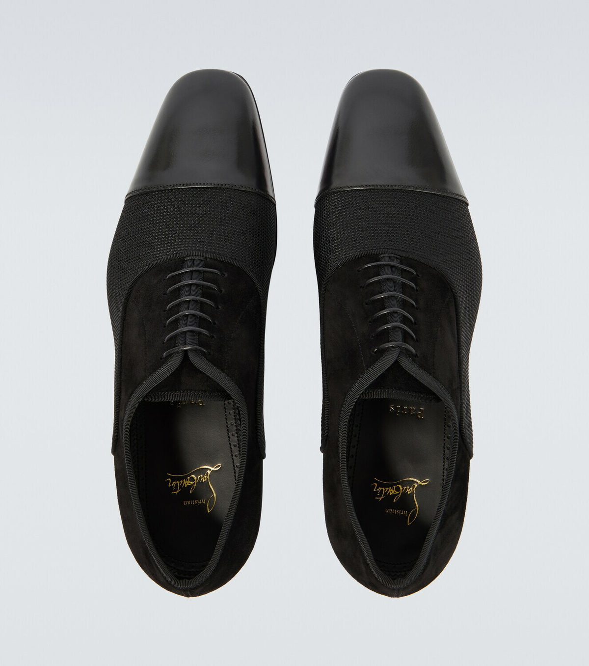 Christian Louboutin velvet grosgrain trim oxfords Christian Louboutin Men main image 2