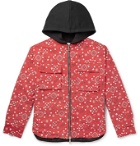 Rhude - Jersey-Trimmed Bandana-Print Cotton-Twill Hooded Jacket - Red