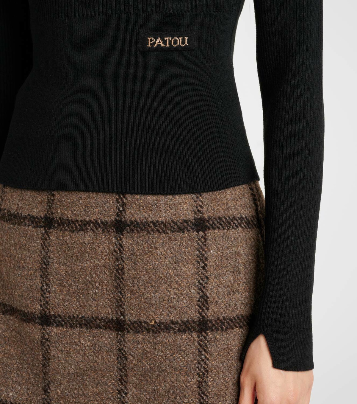 Patou Logo turtleneck sweater
