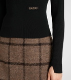 Patou Logo turtleneck sweater