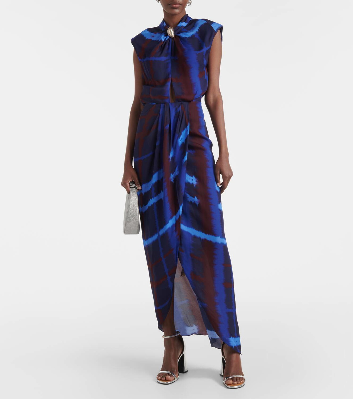 【JOHANNA ORTIZ】tie-dyed stretch-jersey ミディ ドレス Johanna Ortiz Inspiring Vistas tie-dye silk maxi dress