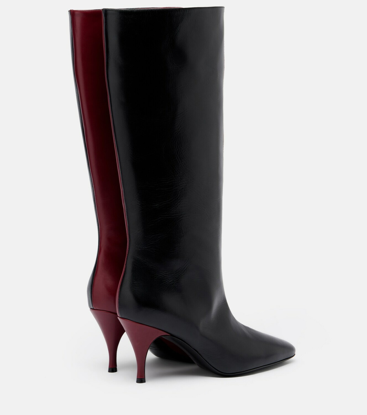 Herbert Levine Two Faced leather knee-high boots