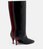 Herbert Levine Two Faced leather knee-high boots