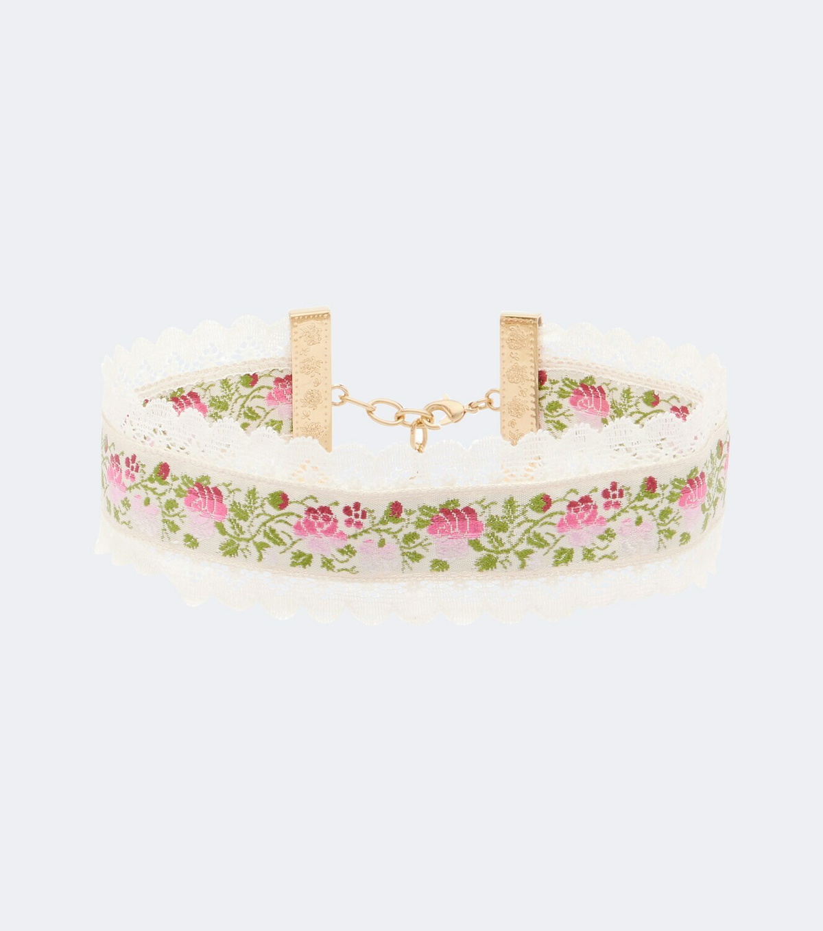 Chloé Lace-trimmed floral choker