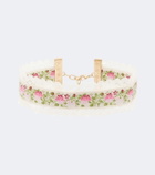 Chloé Lace-trimmed floral choker