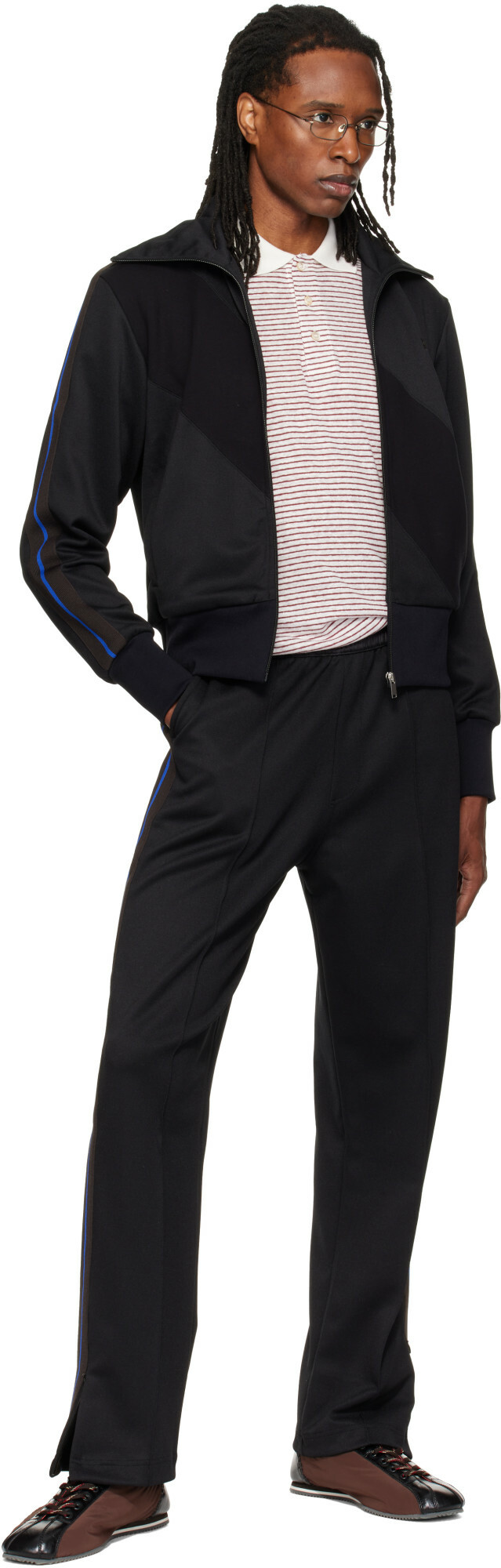 Wales Bonner Black Form Track Jacket