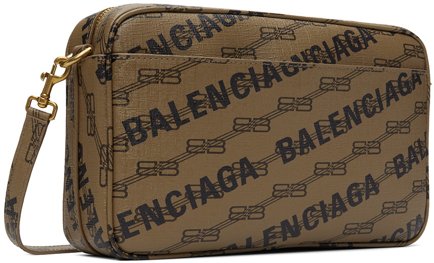 Balenciaga Small BB Monogram Coated Canvas Camera Bag