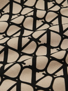 Valentino Garavani - Toile Iconographe Logo-Print Cotton-Jersey Hoodie - Neutrals