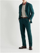 Sid Mashburn - Cotton and Cashmere-Blend Twill Suit Trousers - Blue