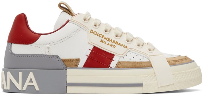 Photo: Dolce & Gabbana Custom 2.Zero Calfskin Low-Top Sneakers