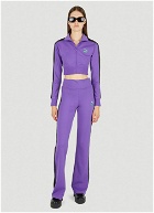 T7 Cropped Track Top in Purple