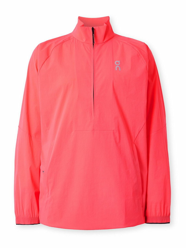 Photo: ON - All-Day Logo-Print Shell Half-Zip Jacket - Pink
