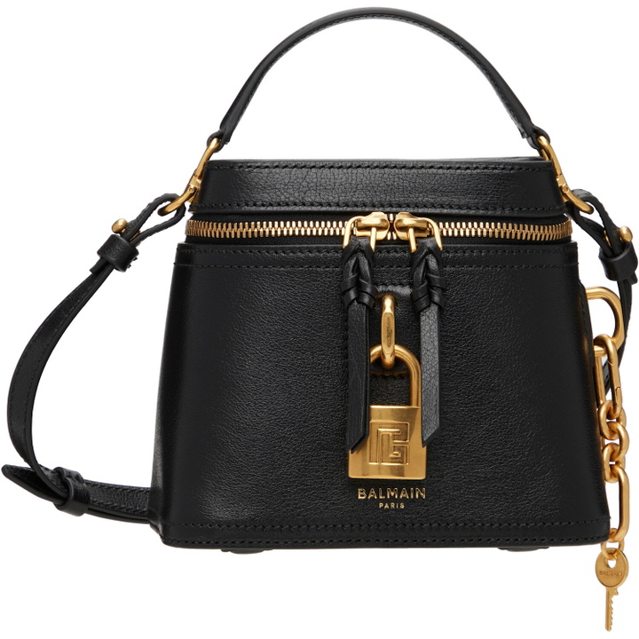 Photo: BALMAIN Black Pulse Vanity Leather Bag