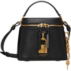 BALMAIN Black Pulse Vanity Leather Bag