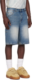 Dime Blue Classic Denim Shorts